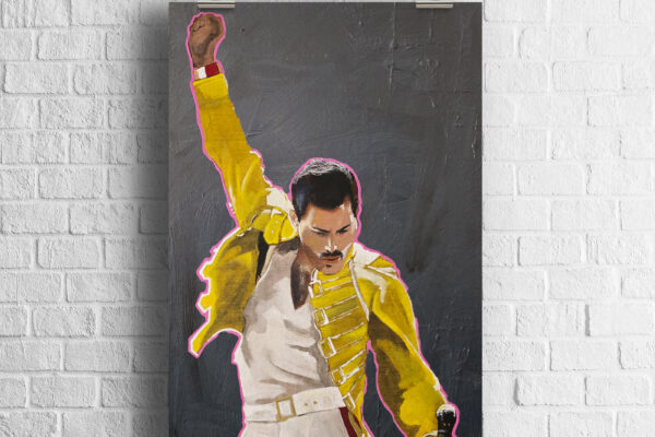Freddie Mercury artwork by Legends on Canvas